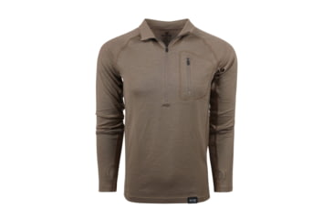 Image of Kings Camo XKG Foundation 260 1/4 Zip Merino Base Layer Tee - Men's, Khaki, L, XKG4108-KHK-L