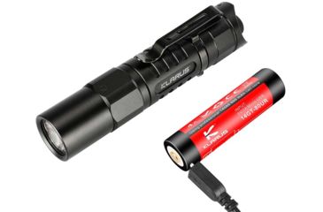 Image of Klarus XT1A 1 x 14500/ AA CREE XP-L HD V6 LED Tactical/ EDC Flashlight, 1000 Lumens, Black, XT1A