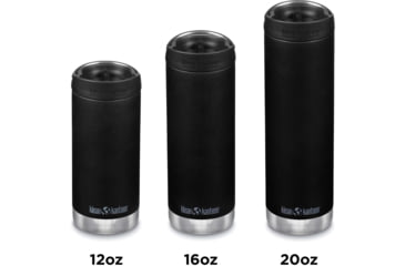 Image of Klean Kanteen Insulated TKWide w/ Twist Cap, 12oz, Black, 1008308
