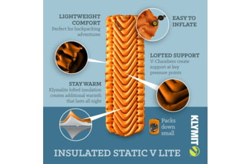Image of Klymit Insulated Static V Lite Sleeping Pad 1409835