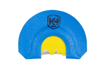 Image of Knight &amp; Hale Half Moon Cutter Mouth Call, Blue/Yellow, KHT0243