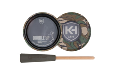 Image of Knight &amp; Hale Double Up Glass/Slate Pot Game Call, Mossy Oak Greenleaf, KHT0237