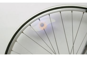 Image of Konus 2pc KONUSBIKE Light Kit,2 Orange LED Wheel Lights,1 Rear Red LED,1 Handlebar Red/White LED 3918