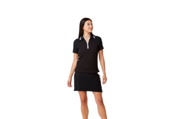 Image of Krimson Klover Dina 1/4 Zip Polos - Womens, Black, Extra Large, S23129-001-XL