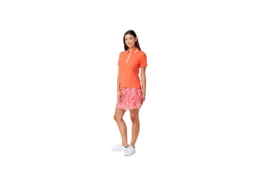 Image of Krimson Klover Dina 1/4 Zip Polos - Womens, Coral, Extra Small, S23129-622-XS