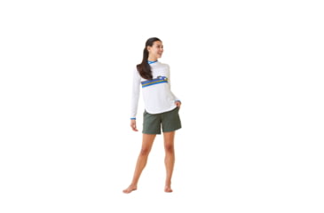 Image of Krimson Klover Hallie Sunshirts - Womens, Clover Stripe Forest, Large, S23147-662-L