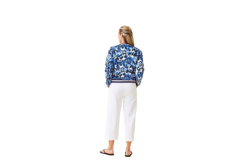 Image of Krimson Klover Holly Crewneck Sweaters - Womens, Floral S. Blue, Large, S23155P-658-L
