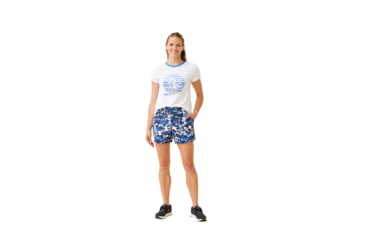 Image of Krimson Klover Rory 5in Inseam Shorts - Womens, Floral S. Blue, Large, S23101-658-L
