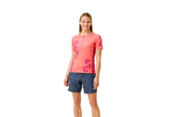 Image of Krimson Klover Vida Jersey T-Shirts - Womens, Clover Coral, Extra Small, S23108-664-XS