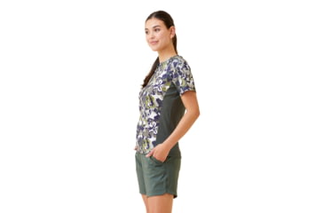 Image of Krimson Klover Vida Jersey T-Shirts - Womens, Floral Forest, Extra Small, S23108-670-XS