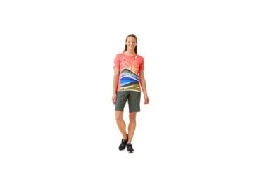 Image of Krimson Klover Vida Jersey T-Shirts - Womens, Sunburst Coral, Extra Large, S23108-692-XL