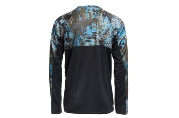 Image of Kryptek Aura Long Sleeve - Mens, Neptune/Black, Small, 19AURLSNBK3