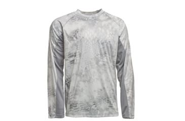 Image of Kryptek Aura Long Sleeve - Men's, Wraith/Wolf Grey, Extra Large, 19AURLSYWG6