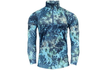 Image of Kryptek Hyperion Long Sleeve Zip Shirt - Mens, Pontus, L, 18HELLSZP5