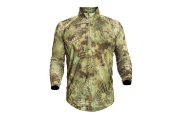 Image of Kryptek Hyperion Mens Long Sleeve Zip Shirt, Mandrake, Extra Large, 18HELLSZM6