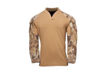 Image of Kryptek Tactical Long Sleeve Rugby - Mens, Coyote/Highlander, 3XL, 19TACRLSCTH8