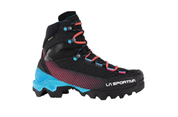Image of La Sportiva Aequilibrium ST GTX Mountaineering Shoes - Womens, Black/Hibiscus, 39, Medium, 31B-999402-39