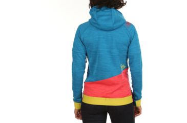 Image of La Sportiva Aim Hoody - Womens, Neptune Hibiscus, Large, I87-619402-L