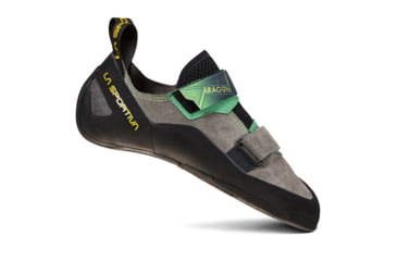 Image of La Sportiva Aragon Climbing Shoes - Mens, Clay/Jasmine Green, 38.5, Medium, 30B-909717-38.5