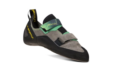 Image of La Sportiva Aragon Climbing Shoes - Mens, Clay/Jasmine Green, 42.5, ZFCS022-G09E17-42.5