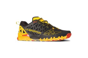 Image of La Sportiva Bushido II Trailrunning Shoes - Mens, Black/Yellow, 38, 36S-999100-38