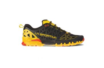 Image of La Sportiva Bushido II Trailrunning Shoes - Mens, Black/Yellow, 38, 36S-999100-38