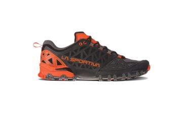 Image of La Sportiva Bushido II Trailrunning Shoes - Mens, Carbon/Tangerine, 46.5, 36S-900202-46.5