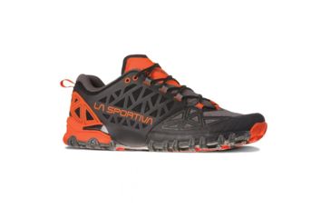 Image of La Sportiva Bushido II Trailrunning Shoes - Mens, Carbon/Tangerine, 38, 36S-900202-38