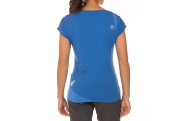 Image of La Sportiva Chimney T-Shirt - Women's, Marine Blue/Cobalt Blue, Small I46-612613-S