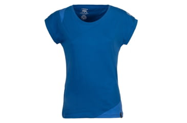 Image of La Sportiva Chimney T-Shirt - Women's, Marine Blue/Cobalt Blue, Small I46-612613-S