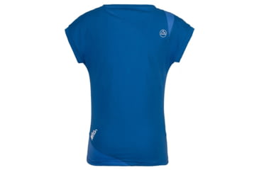 Image of La Sportiva Chimney T-Shirt - Women's, Marine Blue/Cobalt Blue, Small I46-612613-S