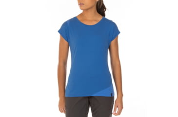 Image of La Sportiva Chimney T-Shirt - Women's, Marine Blue/Cobalt Blue, Small I46-612613-S