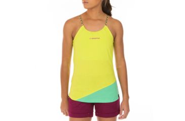 Image of La Sportiva Class Tank - Women's, Apple Green/Jade Green, Medium I45-705704-M