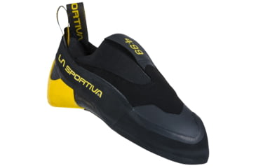 Image of La Sportiva Cobra 4.99 Climbing Shoes - Mens, Black/Yellow, 35, ZFCS017-K00Y00-35