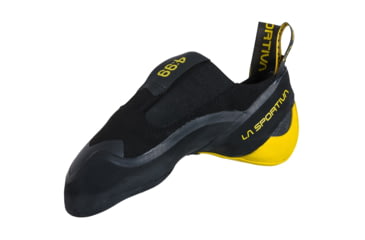Image of La Sportiva Cobra 4.99 Climbing Shoes - Mens, Black/Yellow, 35, ZFCS017-K00Y00-35