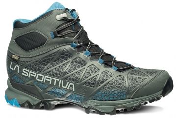 Image of La Sportiva Core High GTX Hiking Boot - Men's-Carbon/Blue-Medium-47