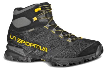 Image of La Sportiva Core High GTX Hiking Boot - Mens-Black/Yellow-Medium-45.5