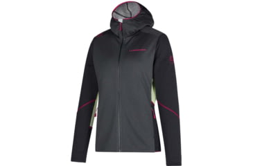 Image of La Sportiva Cosmic Hoody - Womens, Carbon/Celadon, Large, M35-900727-L