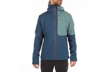 Image of La Sportiva Crizzle Jacket - Mens, Opal/Pine, Medium, L37-618714-M