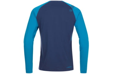 Image of La Sportiva Cross Section Long Sleeve - Mens, Night Blue/Crystal, Large, N77-629635-L