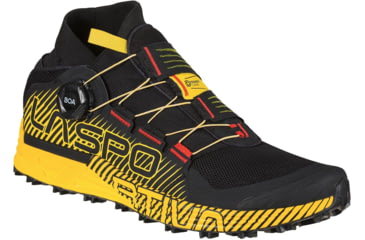 Image of La Sportiva Cyklon Trailrunning Shoes - Mens, Black/Yellow, 45.5, 46W-999100-45.5