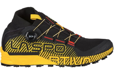 Image of La Sportiva Cyklon Running Shoes - Men's, Black/Yellow, 45.5, Medium, 46W-999100-45.5