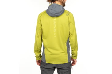 Image of La Sportiva Defender Jacket - Mens, Steel/Kiwi, Medium, L24-908713-M