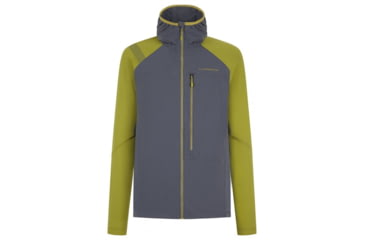 Image of La Sportiva Defender Jacket - Mens, Steel/Kiwi, Medium, L24-908713-M