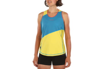 Image of La Sportiva Drift Tank - Womens, Neptune/Celery, Extra Small, K84-619715-XS