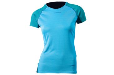 Image of La Sportiva Flight T-Shirt - Women's-Malibu Blue-Large