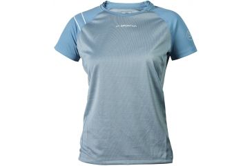Image of Flight T-Shirt - Womens-Ice Blue/Malibu Blue-X-Small
