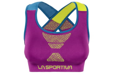 Image of La Sportiva Focus Top - Women's, Purple/Apple Green, Small I84-500705-S