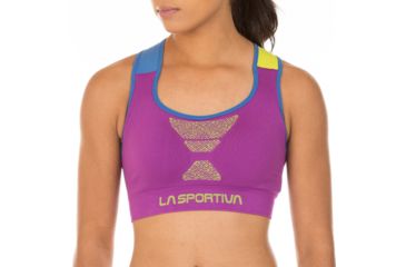 Image of La Sportiva Focus Top - Women's, Purple/Apple Green, Small I84-500705-S