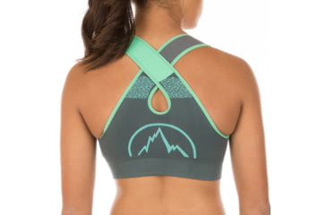 Image of La Sportiva Focus Top - Women's, Slate/Jade Green, Extra Small I84-903704-XS